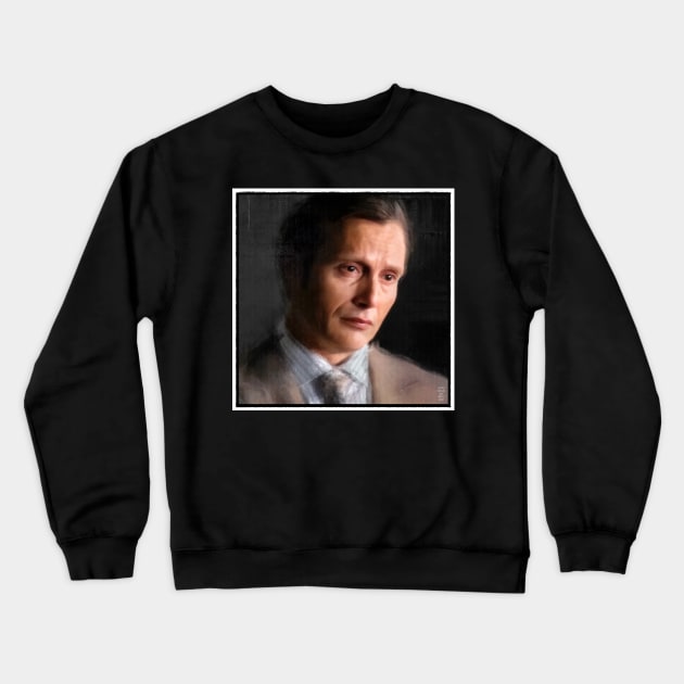 Hannibal Looking Sympathetic Portrait Crewneck Sweatshirt by OrionLodubyal